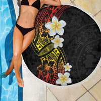 Plumeria Beach Blanket Polynesian Tribal Frangipani Sunset LT03 - Polynesian Pride