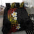 Plumeria Bedding Set Polynesian Tribal Frangipani Sunset