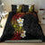 Plumeria Bedding Set Polynesian Tribal Frangipani Sunset