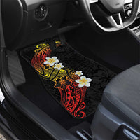 Plumeria Car Mats Polynesian Tribal Frangipani Sunset LT03 - Polynesian Pride