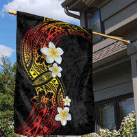 Plumeria Garden Flag Polynesian Tribal Frangipani Sunset LT03 - Polynesian Pride
