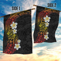 Plumeria Garden Flag Polynesian Tribal Frangipani Sunset LT03 - Polynesian Pride