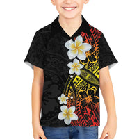 Plumeria Hawaiian Shirt Polynesian Tribal Frangipani Sunset LT03 - Polynesian Pride
