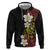 Plumeria Hoodie Polynesian Tribal Frangipani Sunset