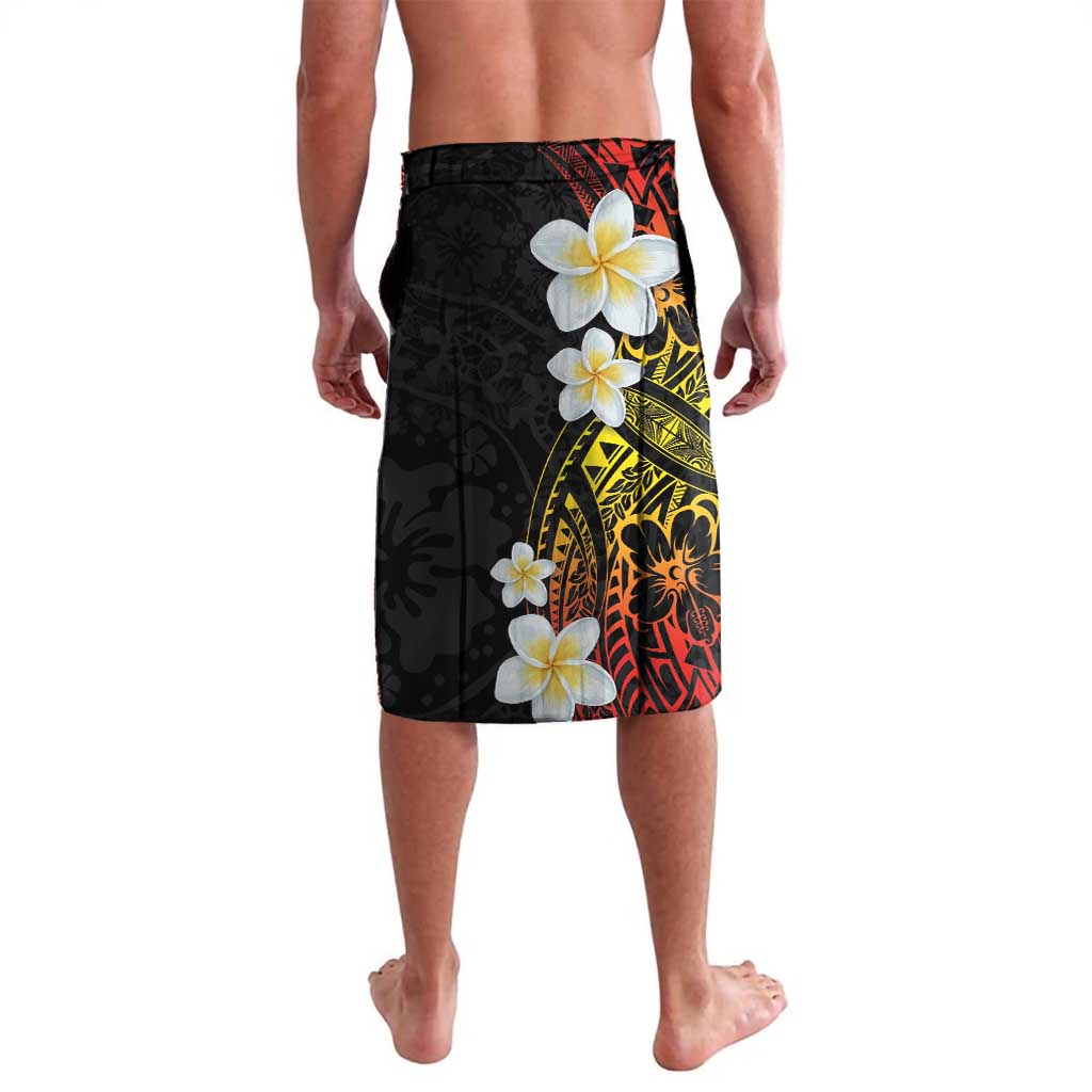 Plumeria Lavalava Polynesian Tribal Frangipani Sunset LT03 - Polynesian Pride
