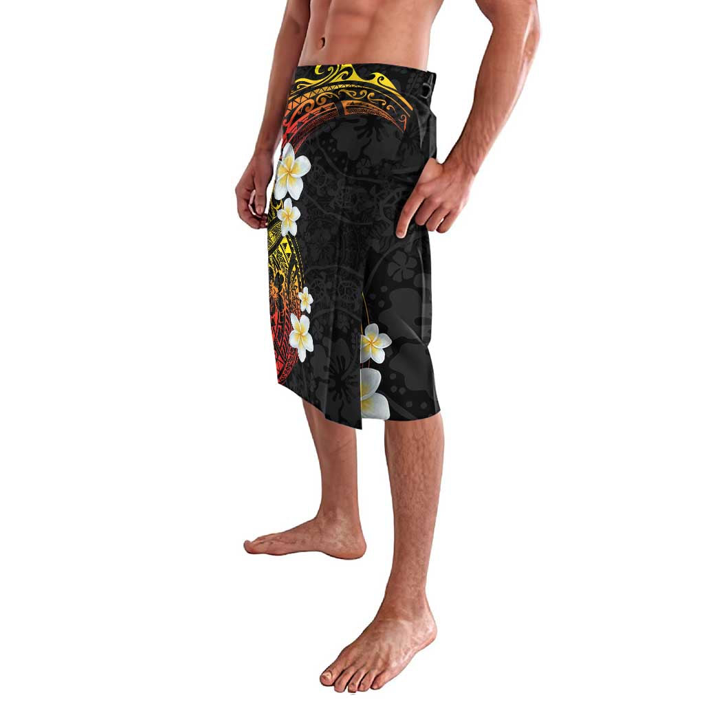 Plumeria Lavalava Polynesian Tribal Frangipani Sunset LT03 - Polynesian Pride