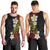 Plumeria Men Tank Top Polynesian Tribal Frangipani Sunset