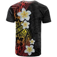 Plumeria T Shirt Polynesian Tribal Frangipani Sunset LT03 - Polynesian Pride