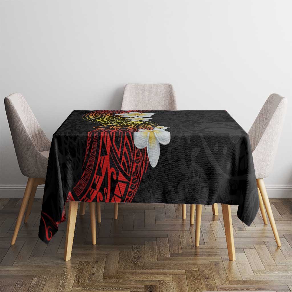 Plumeria Tablecloth Polynesian Tribal Frangipani Sunset LT03 - Polynesian Pride