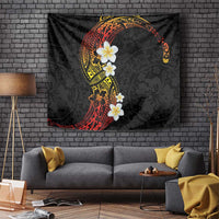 Plumeria Tapestry Polynesian Tribal Frangipani Sunset LT03 - Polynesian Pride