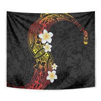 Plumeria Tapestry Polynesian Tribal Frangipani Sunset LT03 - Polynesian Pride