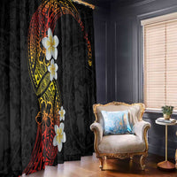 Plumeria Window Curtain Polynesian Tribal Frangipani Sunset LT03 - Polynesian Pride