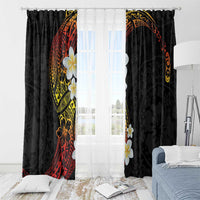 Plumeria Window Curtain Polynesian Tribal Frangipani Sunset LT03 - Polynesian Pride