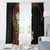 Plumeria Window Curtain Polynesian Tribal Frangipani Sunset