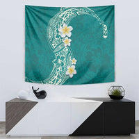 Plumeria Tapestry Polynesian Tribal Frangipani Teal LT03 - Polynesian Pride