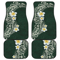 Plumeria Car Mats Polynesian Tribal Frangipani Green LT03 - Polynesian Pride