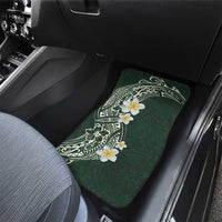 Plumeria Car Mats Polynesian Tribal Frangipani Green LT03 - Polynesian Pride