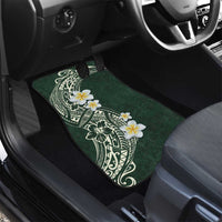 Plumeria Car Mats Polynesian Tribal Frangipani Green LT03 - Polynesian Pride