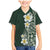 Plumeria Family Matching Mermaid Dress and Hawaiian Shirt Polynesian Tribal Frangipani Green