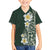 Plumeria Family Matching Puletasi and Hawaiian Shirt Polynesian Tribal Frangipani Green