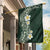 Plumeria Garden Flag Polynesian Tribal Frangipani Green