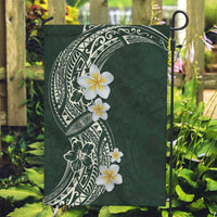 Plumeria Garden Flag Polynesian Tribal Frangipani Green LT03 Garden Flag Green - Polynesian Pride