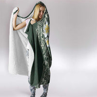 Plumeria Hooded Blanket Polynesian Tribal Frangipani Green LT03 - Polynesian Pride