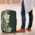 Plumeria Luggage Cover Polynesian Tribal Frangipani Green