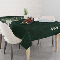 Plumeria Tablecloth Polynesian Tribal Frangipani Green
