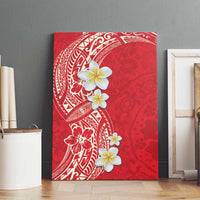 Plumeria Canvas Wall Art Polynesian Tribal Frangipani Red LT03 - Polynesian Pride
