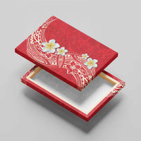 Plumeria Canvas Wall Art Polynesian Tribal Frangipani Red LT03 - Polynesian Pride