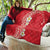 Plumeria Quilt Polynesian Tribal Frangipani Red