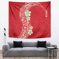 Plumeria Tapestry Polynesian Tribal Frangipani Red LT03 Red - Polynesian Pride