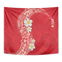 Plumeria Tapestry Polynesian Tribal Frangipani Red LT03 - Polynesian Pride