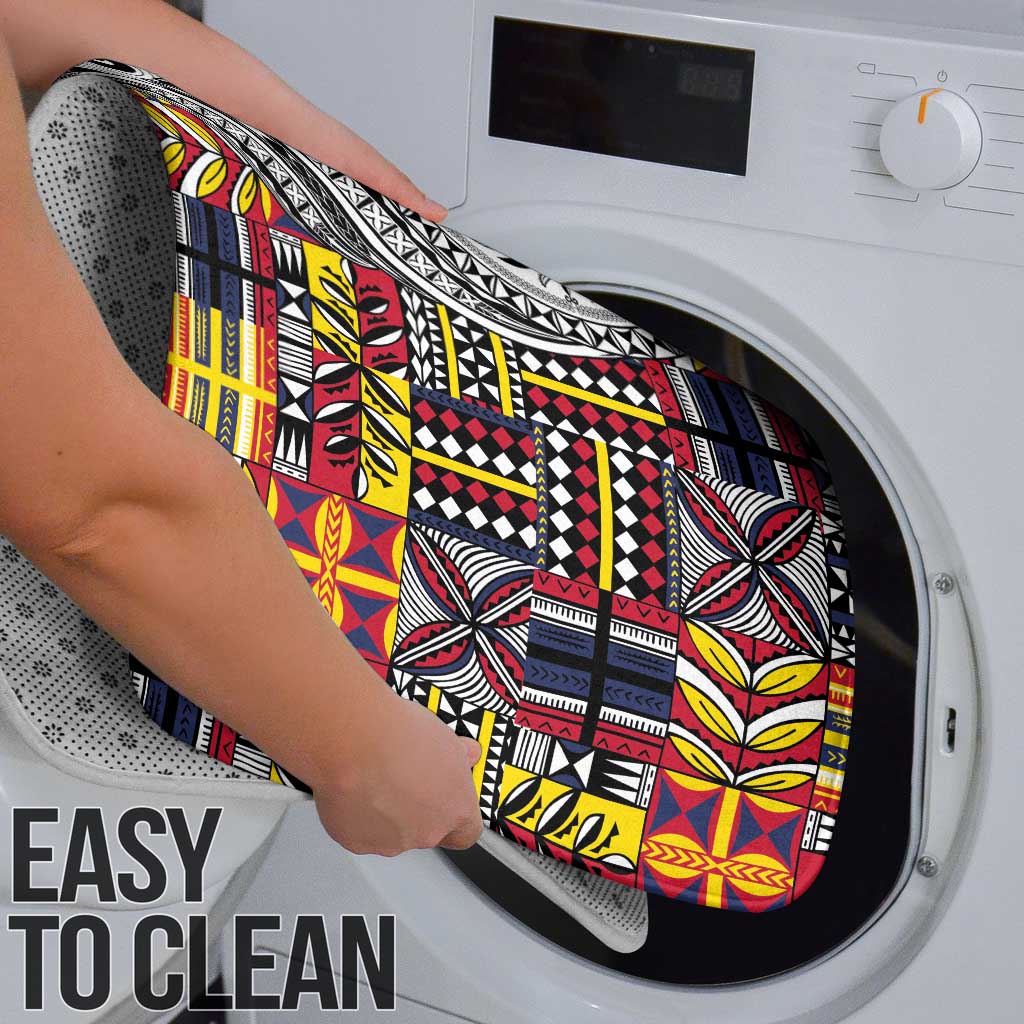 Niue Hiapo and Maori Decoration Tattoos Bathroom Set - Polynesian Pride