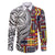 Niue Hiapo and Maori Decoration Tattoos Family Matching Long Sleeve Bodycon Dress and Hawaiian Shirt - Polynesian Pride