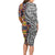 Niue Hiapo and Maori Decoration Tattoos Family Matching Long Sleeve Bodycon Dress and Hawaiian Shirt - Polynesian Pride