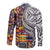 Niue Hiapo and Maori Decoration Tattoos Family Matching Off The Shoulder Long Sleeve Dress and Hawaiian Shirt - Polynesian Pride