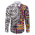 Niue Hiapo and Maori Decoration Tattoos Family Matching Short Sleeve Bodycon Dress and Hawaiian Shirt - Polynesian Pride