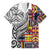 Niue Hiapo and Maori Decoration Tattoos Family Matching Tank Maxi Dress and Hawaiian Shirt - Polynesian Pride