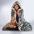 Niue Hiapo and Maori Decoration Tattoos Hooded Blanket - Polynesian Pride