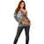 Niue Hiapo and Maori Decoration Tattoos Off Shoulder Sweater - Polynesian Pride