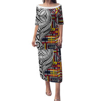 Niue Hiapo and Maori Decoration Tattoos Puletasi - Polynesian Pride