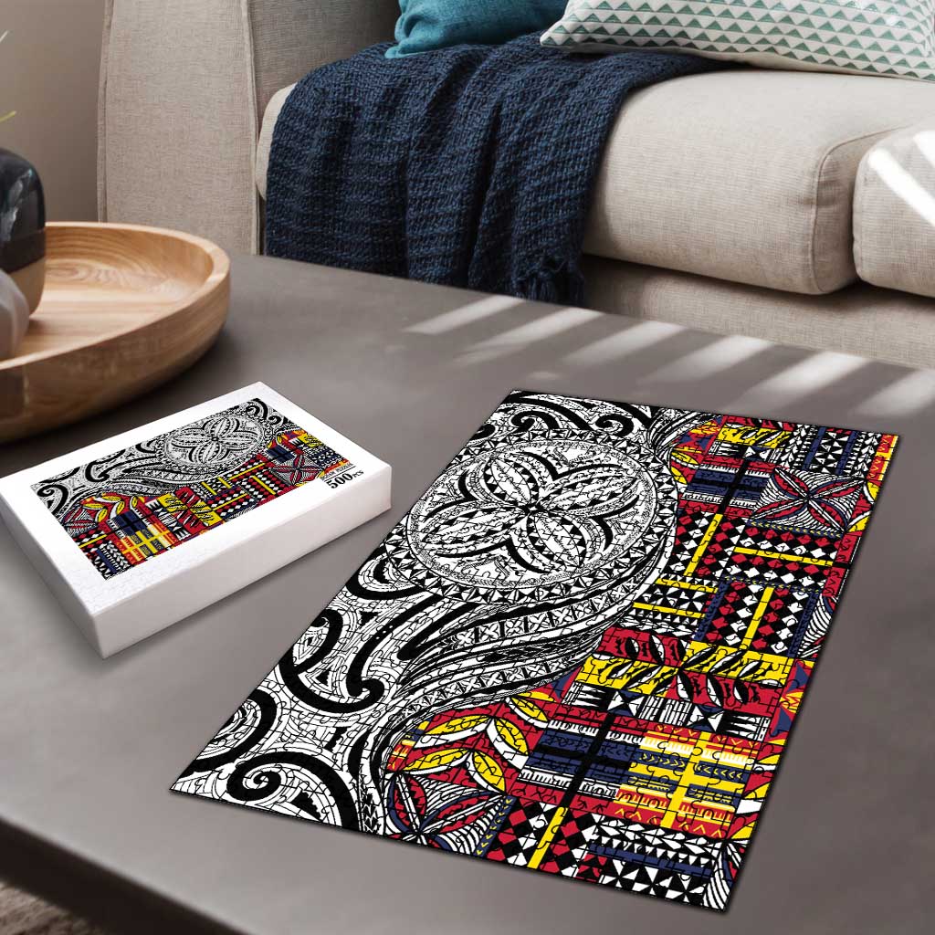 Niue Hiapo and Maori Decoration Tattoos Puzzle - Polynesian Pride