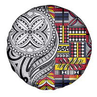 Niue Hiapo and Maori Decoration Tattoos Spare Tire Cover - Polynesian Pride