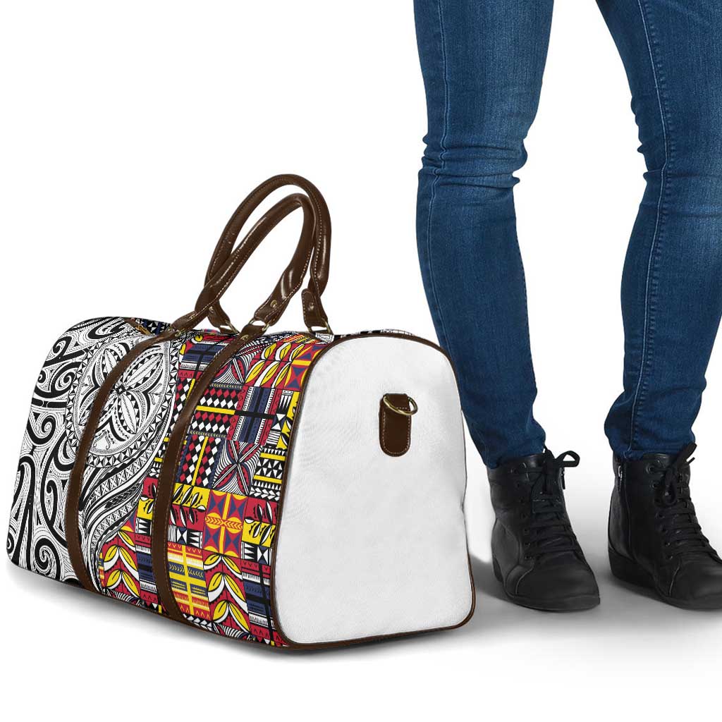 Niue Hiapo and Maori Decoration Tattoos Travel Bag - Polynesian Pride