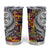 Niue Hiapo and Maori Decoration Tattoos Tumbler Cup - Polynesian Pride