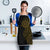 Niue Polynesian Hiapo Tattoo Art Apron Half Style Black Gold Color - Polynesian Pride