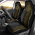 Niue Polynesian Hiapo Tattoo Art Car Seat Cover Half Style Black Gold Color - Polynesian Pride