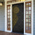 Niue Polynesian Hiapo Tattoo Art Door Cover Half Style Black Gold Color - Polynesian Pride
